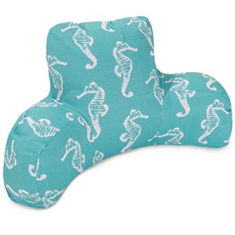 Majestic Home Goods Sea Horse Indoor Outdoor Backrest Pillow