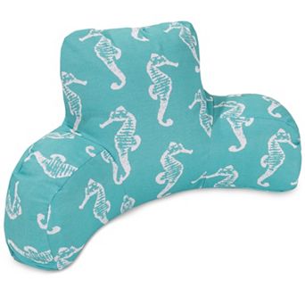 Majestic Home Goods Sea Horse Indoor Outdoor Backrest Pillow
