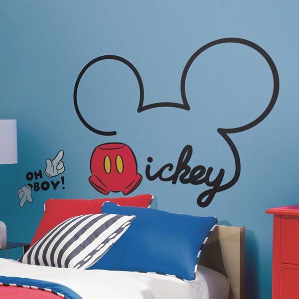 Disney Mickey Mouse L Stick Giant Wall Decals - Wall Decal Mickey Mouse