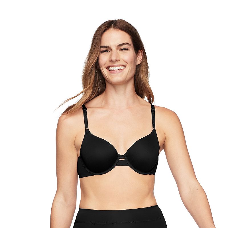 Warners Cloud 9® Super Soft Underwire Lightly Lined T-Shirt Bra RB1691A, Women's, Size: 38 D, Black