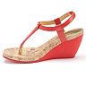 chaps raevyn thong wedge sandals