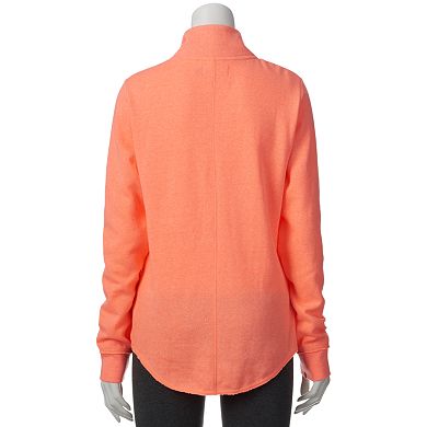 Juniors' SO® Quarter-Zip Mockneck Fleece Jacket