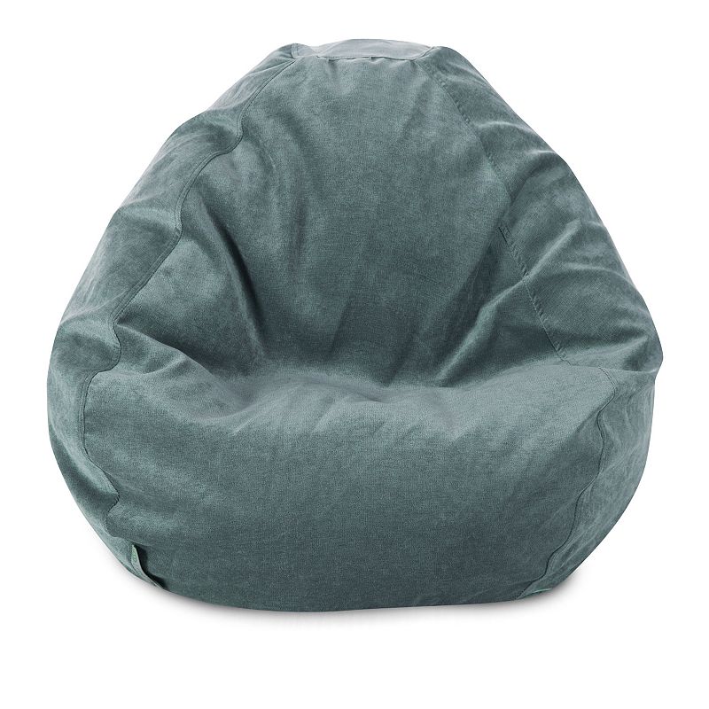 Majestic Home Goods Villa Classic Small Bean Bag, Blue