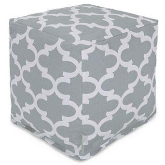 Majestic Home Goods Trellis Indoor Outdoor Small Cube Ottoman