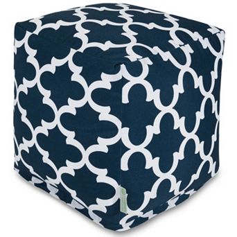 Majestic Home Goods Trellis Indoor Outdoor Small Cube Ottoman