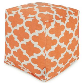 Majestic Home Goods Trellis Indoor Outdoor Small Cube Ottoman