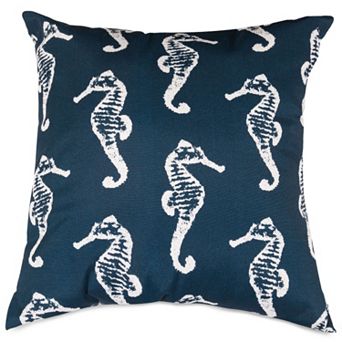Majestic Home Goods Seahorse Indoor Outdoor Throw Pillow