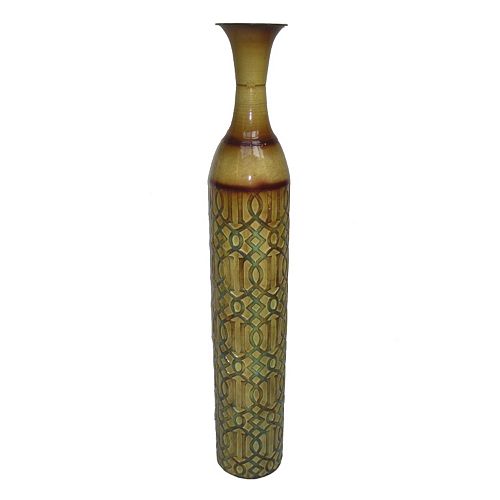 Geometric Metal Trumpet Table Vase