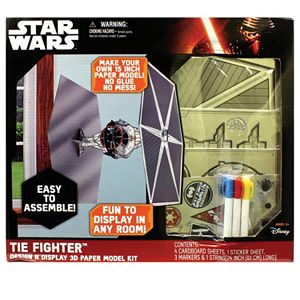 Star Wars: Episode VII The Force Awakens Tie Fighter Design N Display 3D Paper Model Kit