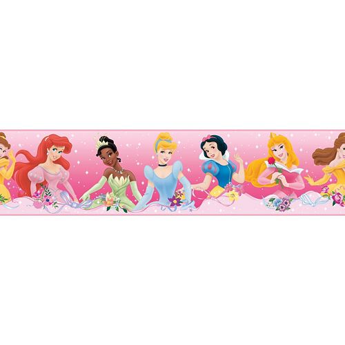 Disney Princess ''Dream from the Heart'' Peel & Stick Border Wall Decal