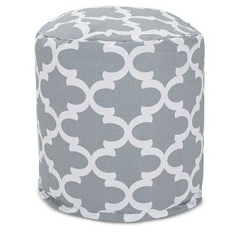 Majestic Home Goods Trellis Indoor Outdoor Small Pouf Ottoman
