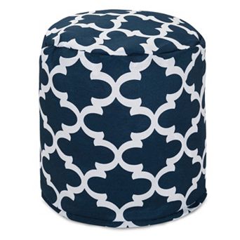 Majestic Home Goods Trellis Indoor Outdoor Small Pouf Ottoman