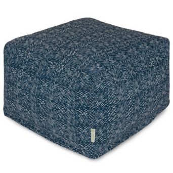 Majestic Home Goods Herringbone Indoor Outdoor Large Ottoman