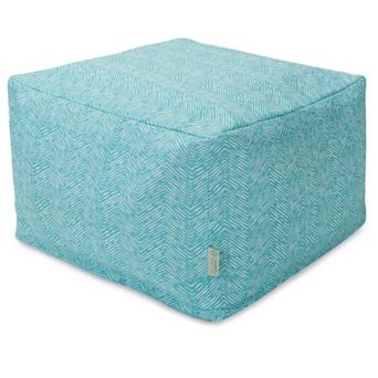 Majestic Home Goods Herringbone Indoor Outdoor Large Ottoman