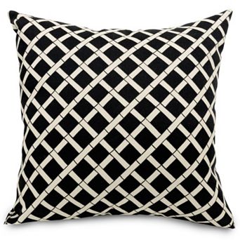 Majestic Home Goods Grid Indoor Outdoor Throw Pillow