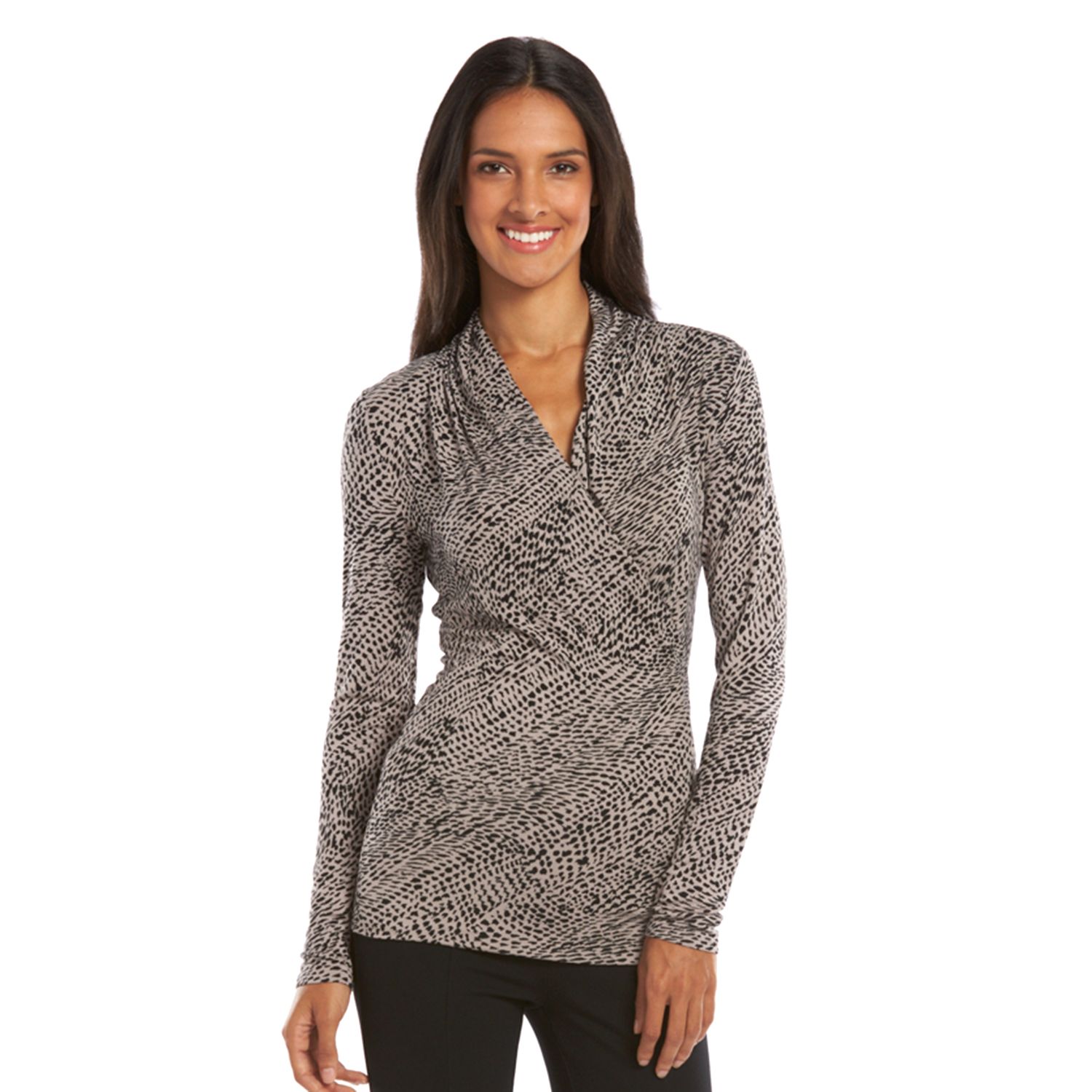 surplice wrap top