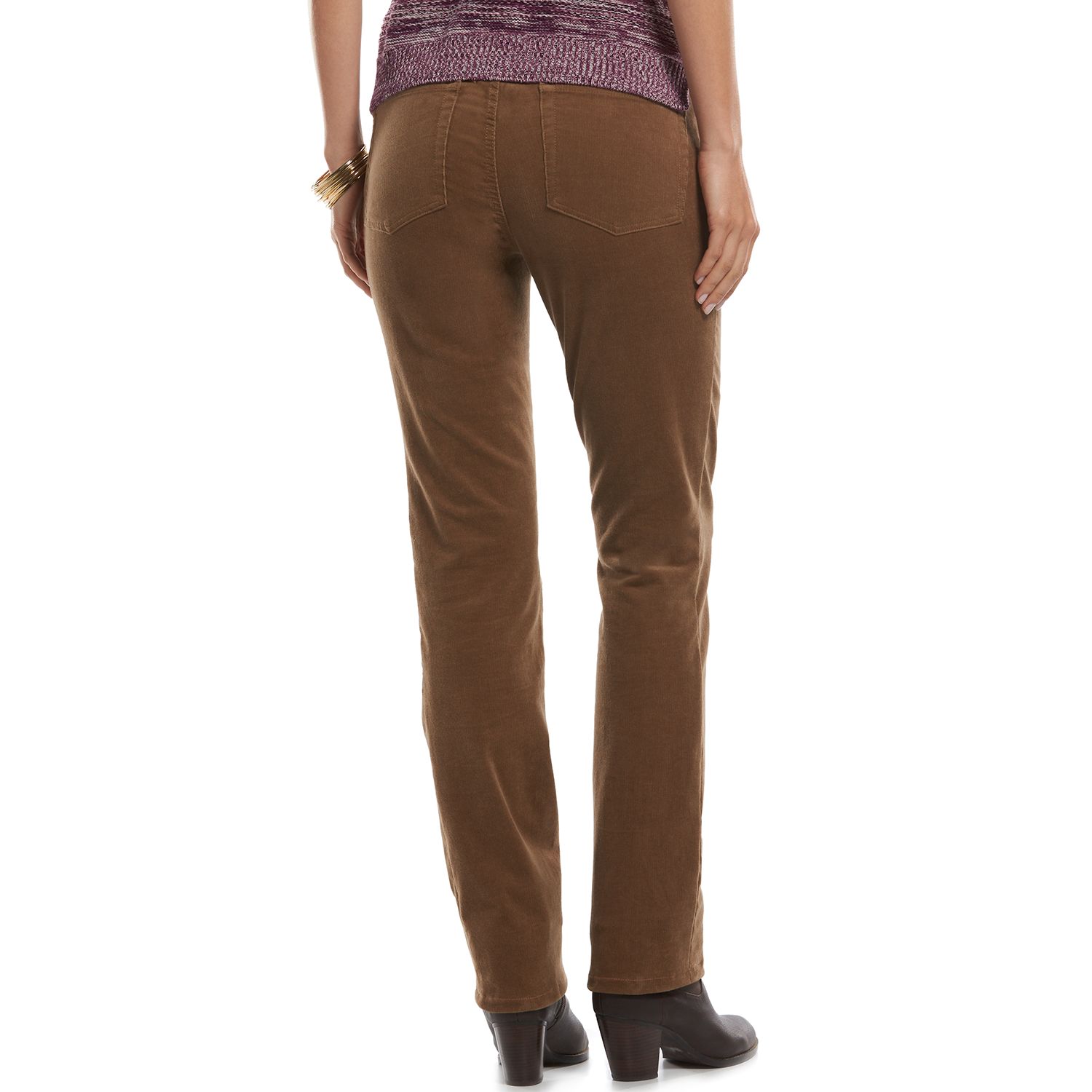 Chaps Straight-Leg Corduroy Pants - Women's