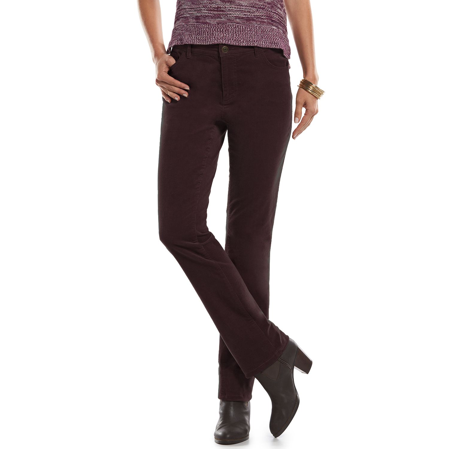 women's straight corduroy pants