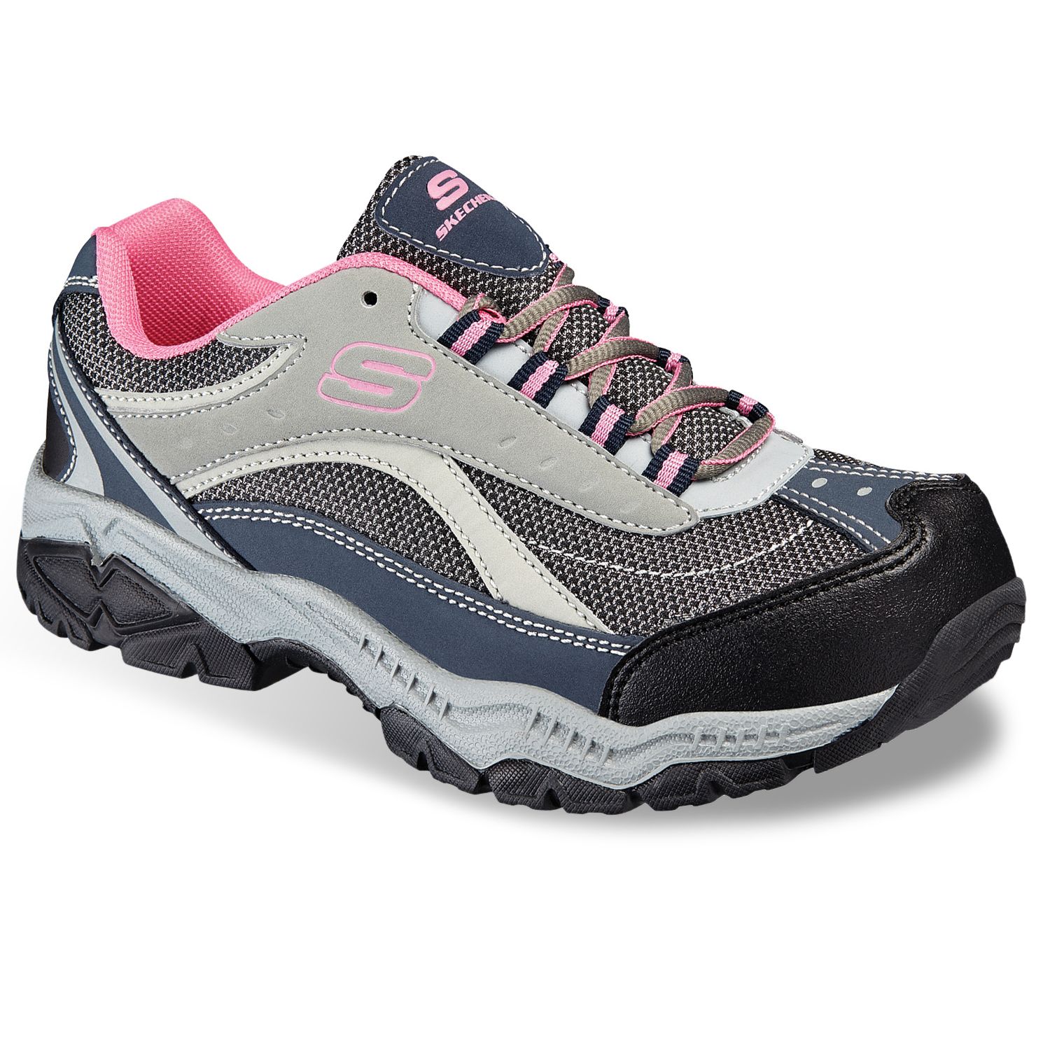 skechers steel toe work shoes with memory foam