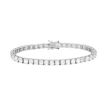 Designs by Gioelli Cubic Zirconia Sterling Silver Tennis Bracelet