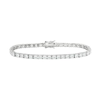Designs by Gioelli Cubic Zirconia Sterling Silver Tennis Bracelet