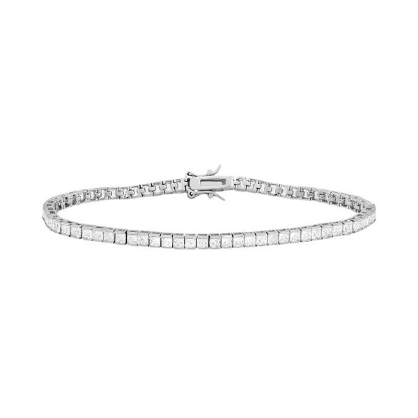 Designs by Gioelli Sterling Silver Cubic Zirconia Tennis Bracelet