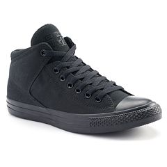 All black hot sale converse women