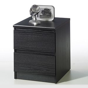 Tvilum Scottsdale 2-Drawer Black Nightstand