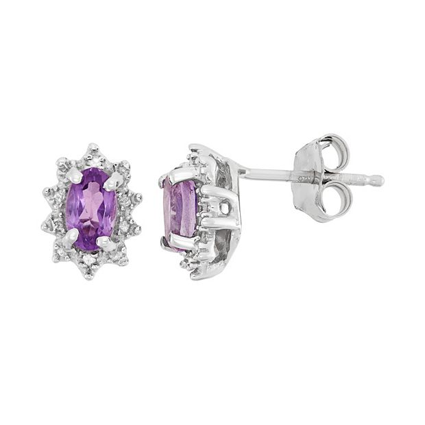 Amethyst hot sale earrings kohls