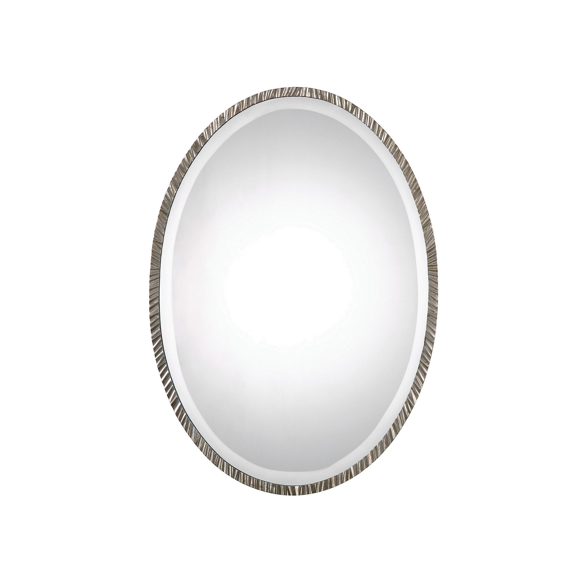 Annadel Oval Wall Mirror, Nickel