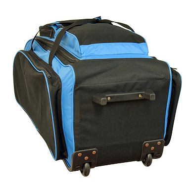 Travelers Club 30-Inch Multi-Pocket Rolling Upright Duffel Bag