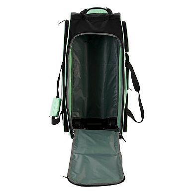 Travelers Club 30-Inch Multi-Pocket Rolling Upright Duffel Bag