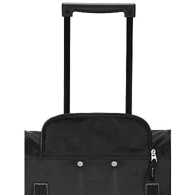 Travelers Club 30-Inch Multi-Pocket Rolling Upright Duffel Bag
