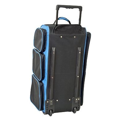 Travelers Club 30-Inch Multi-Pocket Rolling Upright Duffel Bag