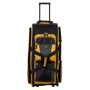 Travelers Club 30-Inch Multi-Pocket Rolling Upright Duffel Bag
