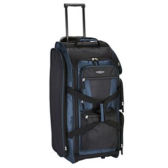 Travelers Club 30-Inch Multi-Pocket Rolling Upright Duffel Bag