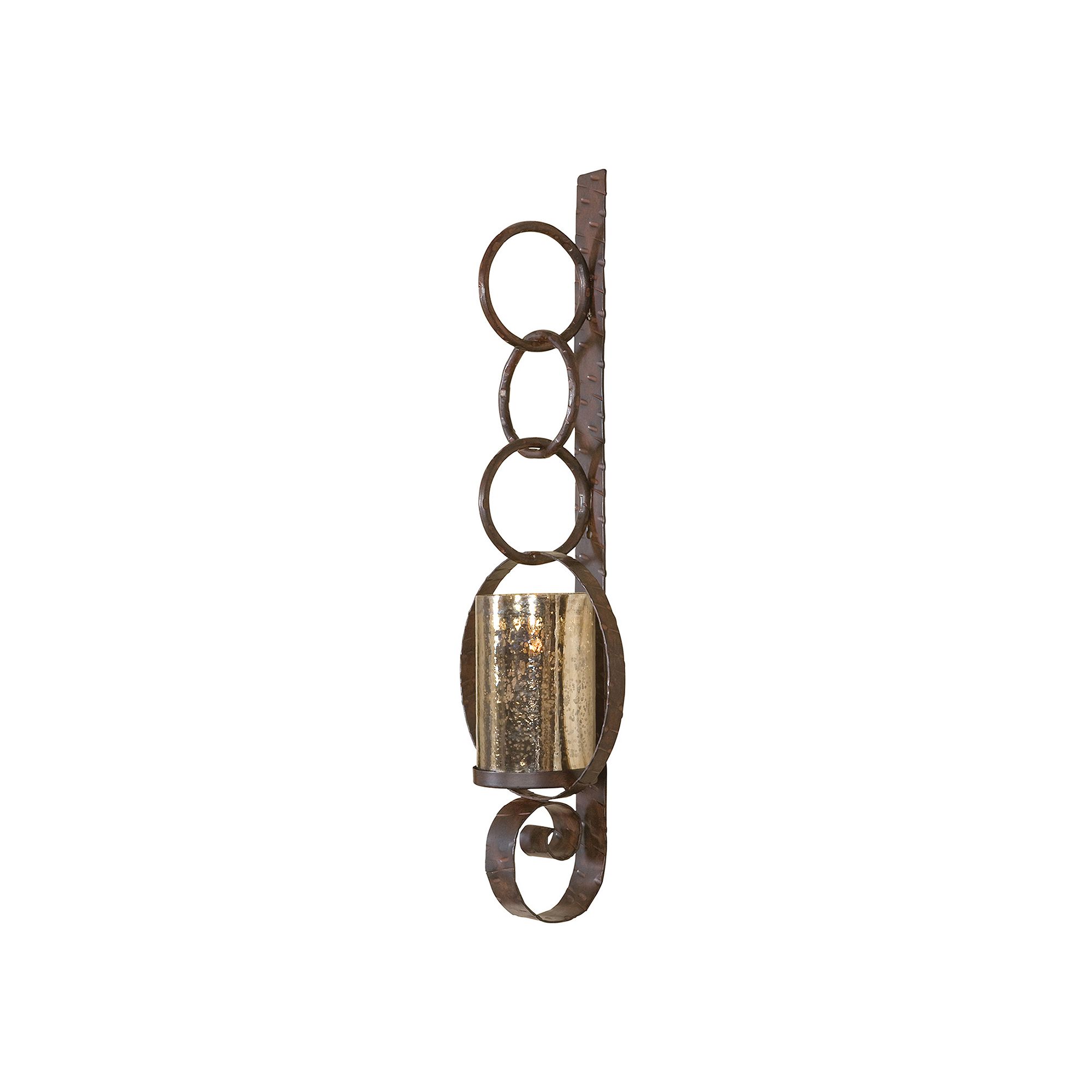 Falconara Candle Wall Sconce, Brown