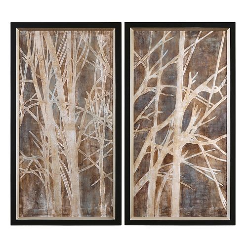 Uttermost ''Twigs'' 2-piece Framed Canvas Wall Art Set by Grace Feyock