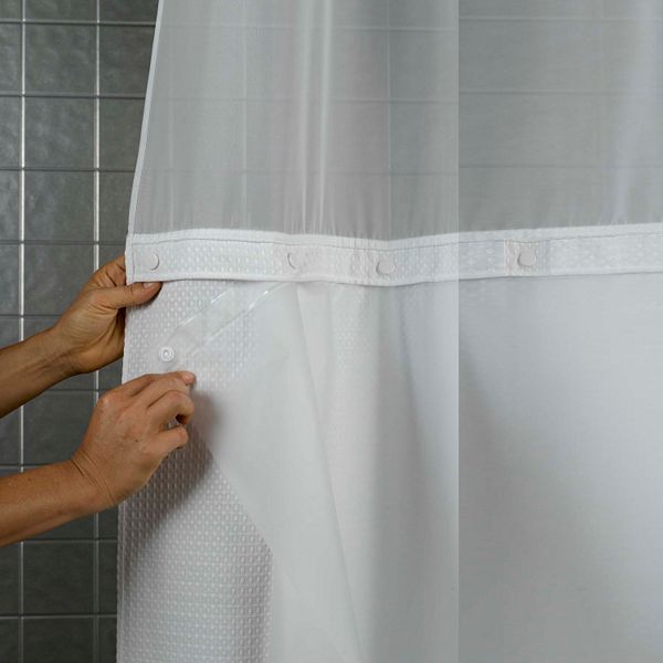 Hookless PEVA Shower Curtain Liner