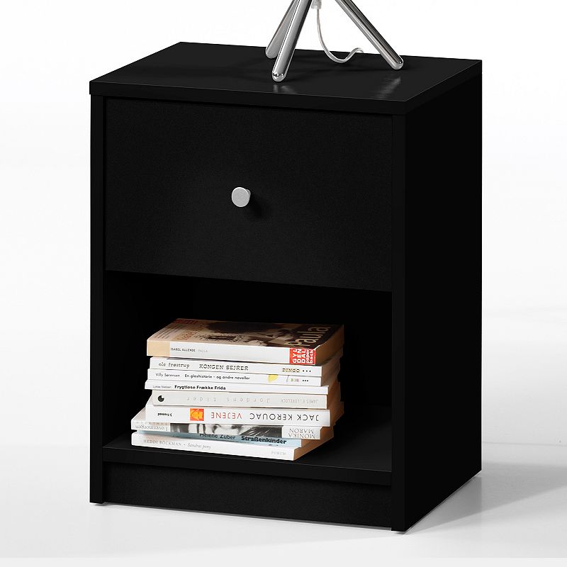 UPC 840268100254 product image for Tvilum Portland 1-Drawer Nightstand, Black | upcitemdb.com