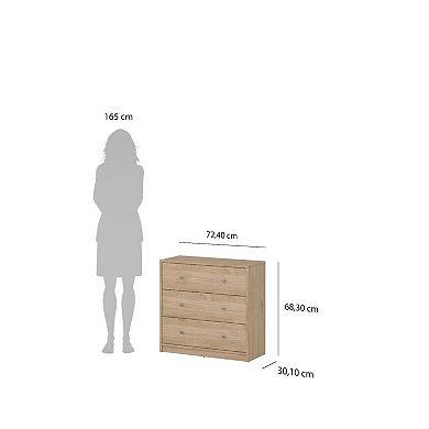 Tvilum Portland 3-Drawer Dresser