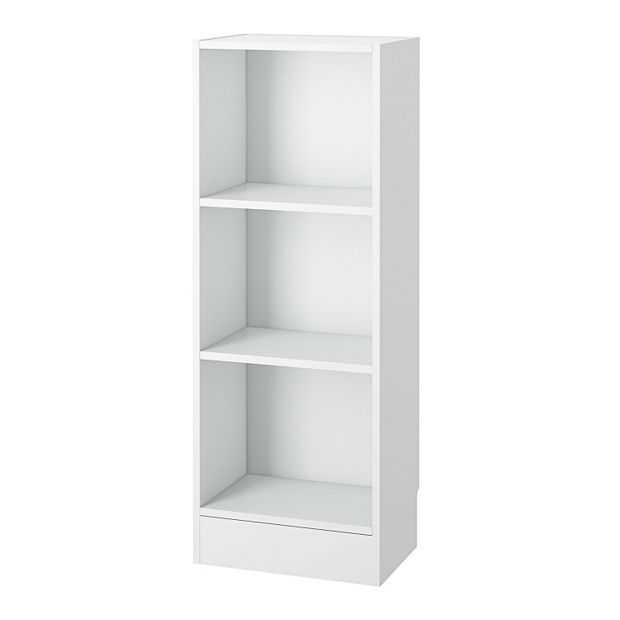 Tvilum Element Tall Narrow 5 Shelf Bookcase in White