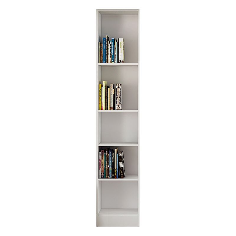 Tvilum Element Tall 5-Shelf Bookcase, White