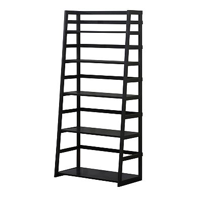 Simpli Home Acadian 5 Shelf Ladder Bookcase