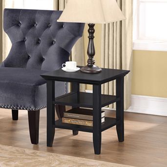 Simpli Home Acadian Square End Table