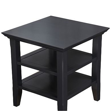 Simpli Home Acadian Square End Table