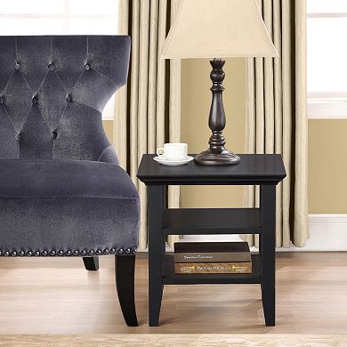 Simpli Home Acadian Square End Table