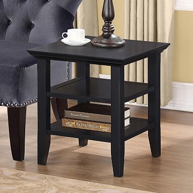 Simpli Home Acadian Square End Table