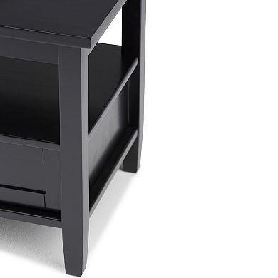 Simpli Home Warm Black Shaker End Table