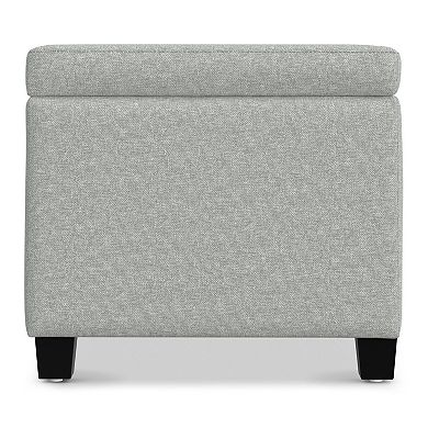 Simpli Home Avalon Upholstered Storage Ottoman